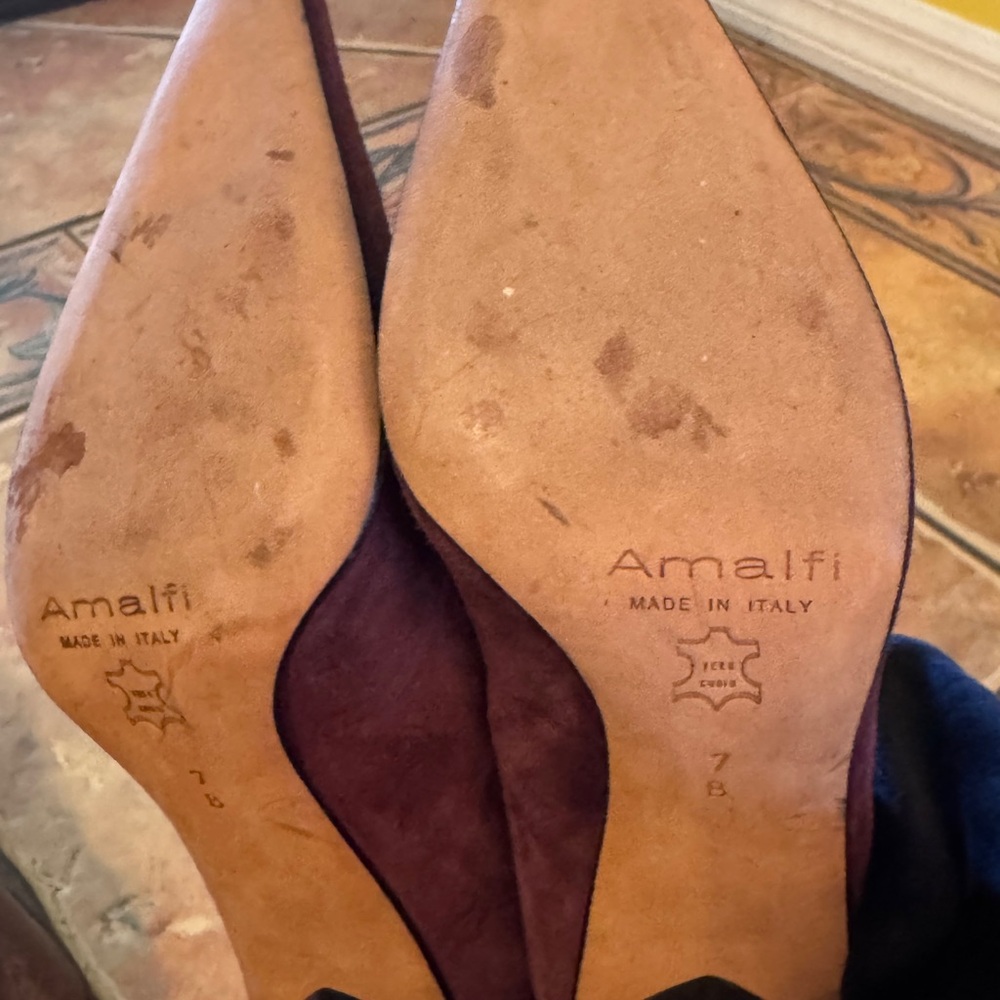 Amalfi Burgundy Merlot Heels View 5